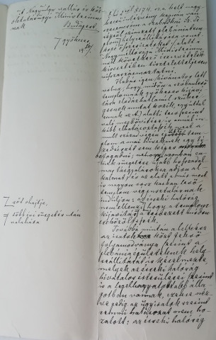 Haynald Lajos érsek fogalmazványa. 1888. KFL. I.1.b. Szabadka-Szent Teréz