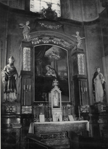 Nepomuki Szent János oltára. Archív fotó. Szabadkai Püspökség